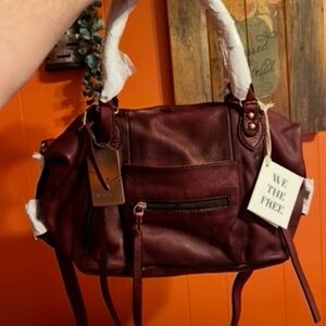 We The Free Baby Emerson Shoulder Bag with Front Zip Pocket - Red Rock